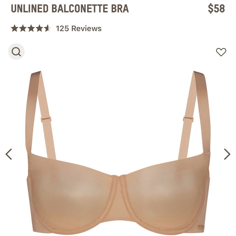 Skims Unlined Balconette Bra